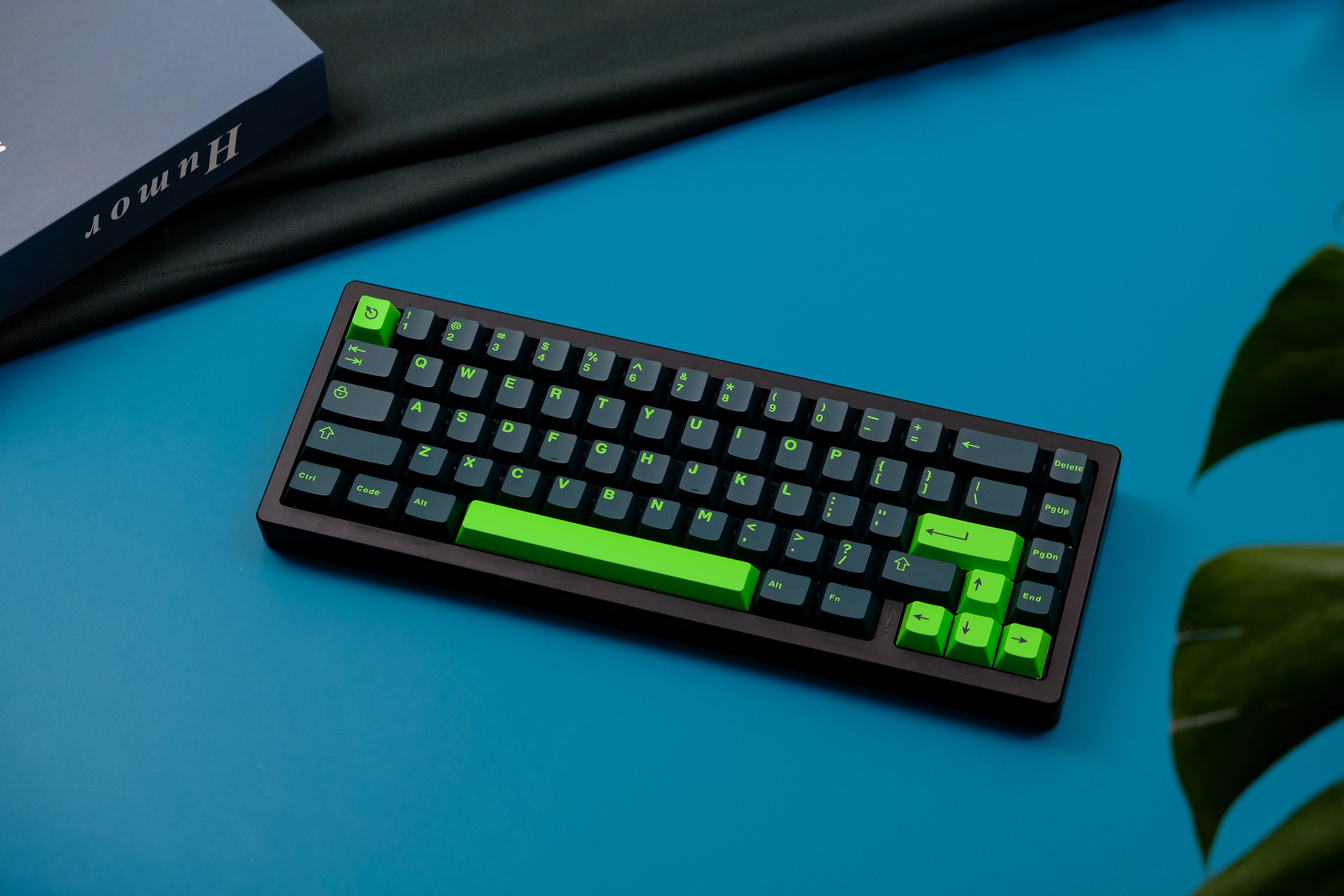 Full Set Dark Green Solid Color Mechanical Keyboard Keycaps ABS Double ...