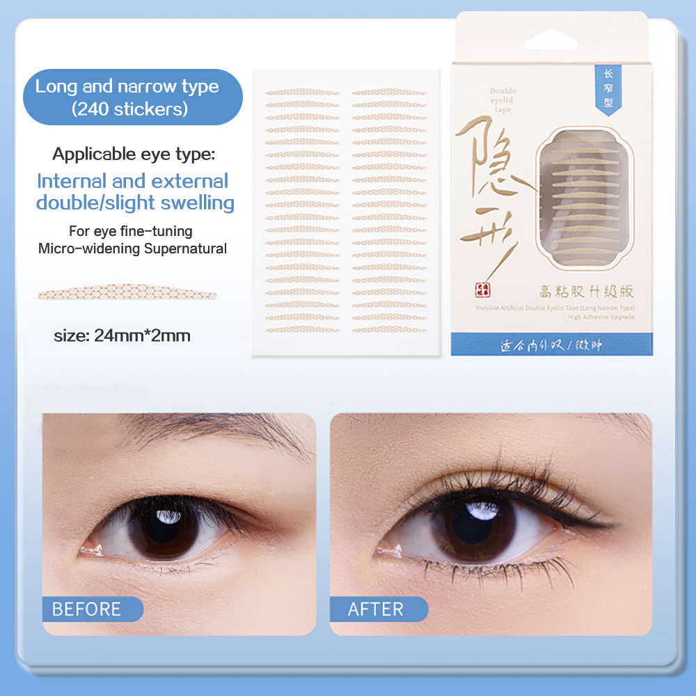 GECOMO Double Eyelid Sticker Natural Invisible Adjustable Eye Shape ...