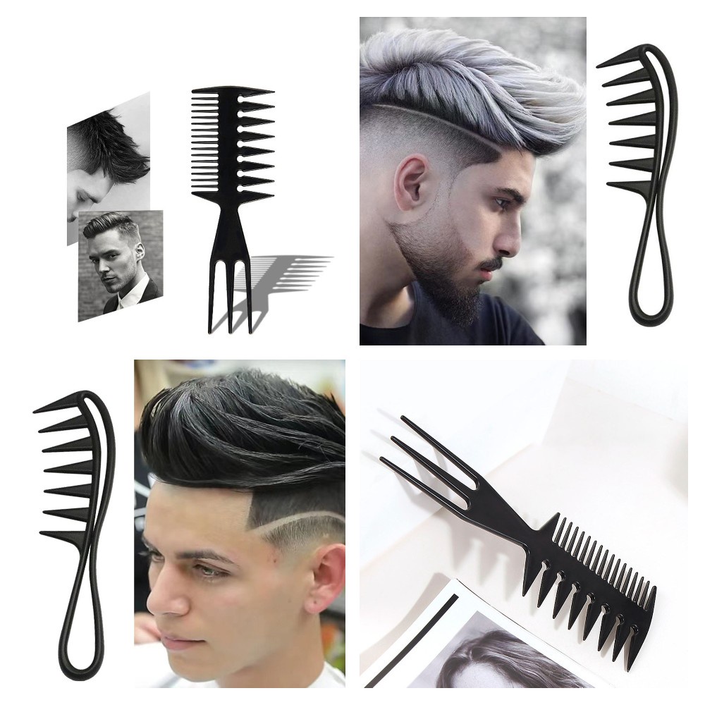 SEVICH Double-sided Wide Tooth Texture Comb Curly Hair Antistatic Shark ...