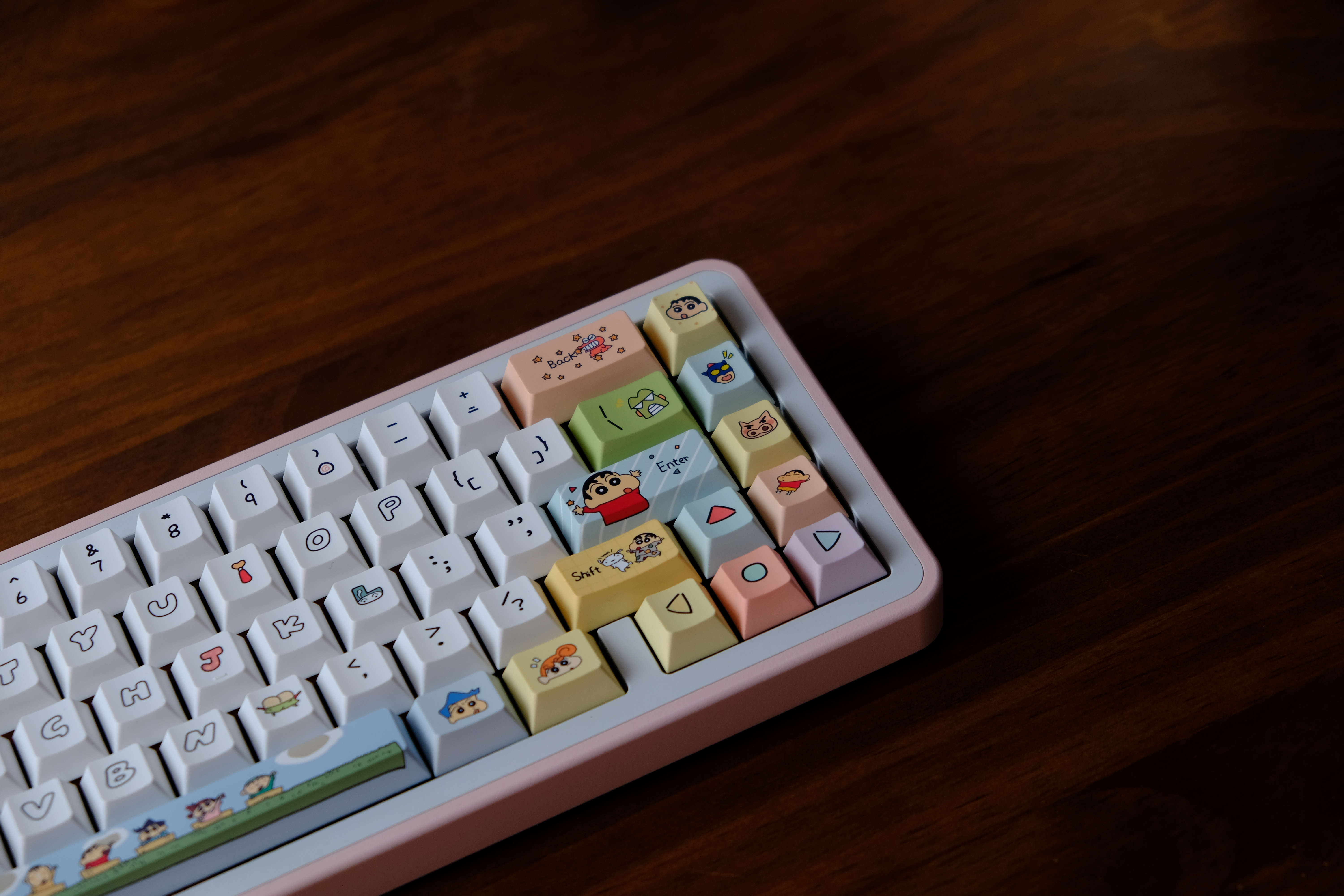 Crayon Shin-chan Keycap 151 Keys PBT Material Cherry Profile DYE-SUB ...