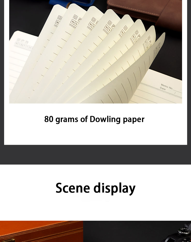 1piece of 120 sheets/240 pages triangular buckle notebook with buckle ...