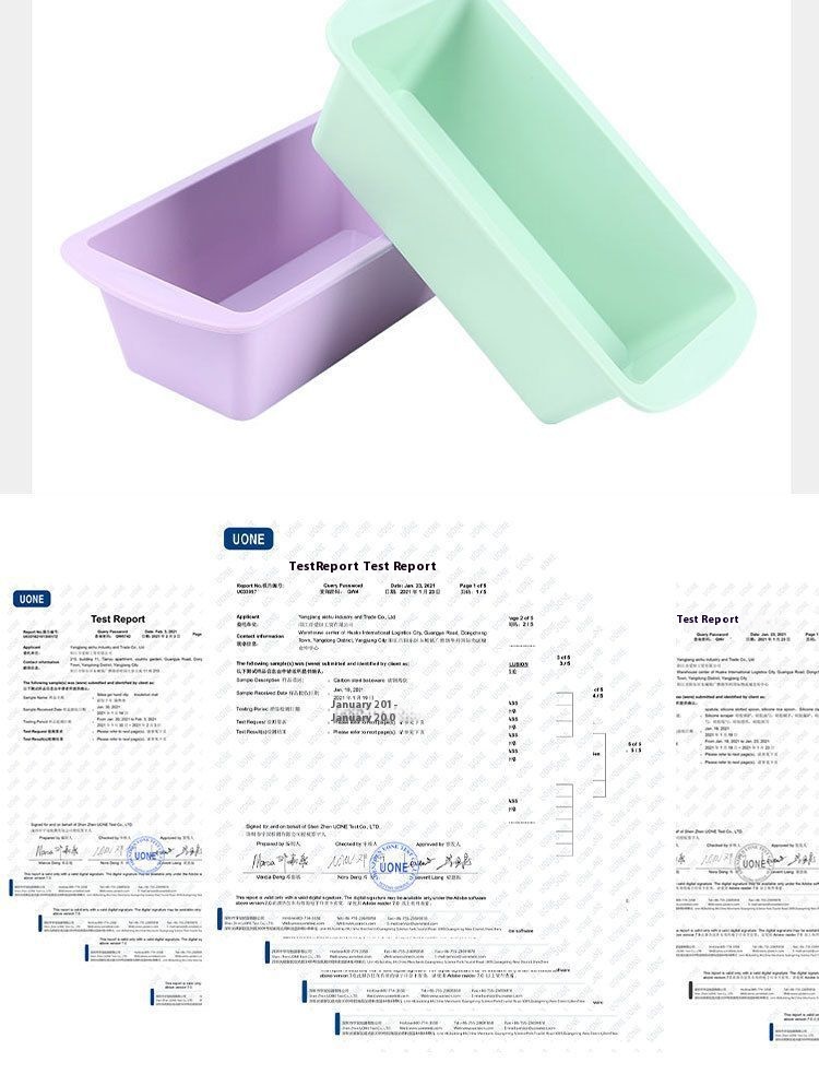 Baking Tools Small Size Silicone Toast Mold Rectangular Toast Box Long ...