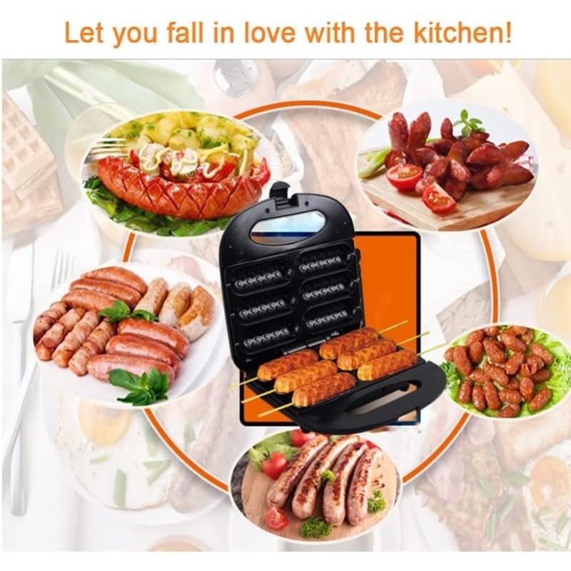 INHDBOX 16 mini donut maker machine waffle maker sandwiches breakfast ...