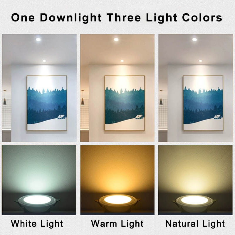 Pin Lights Led Tri Color 5W Ceiling Lights Modern Design Downlight ...