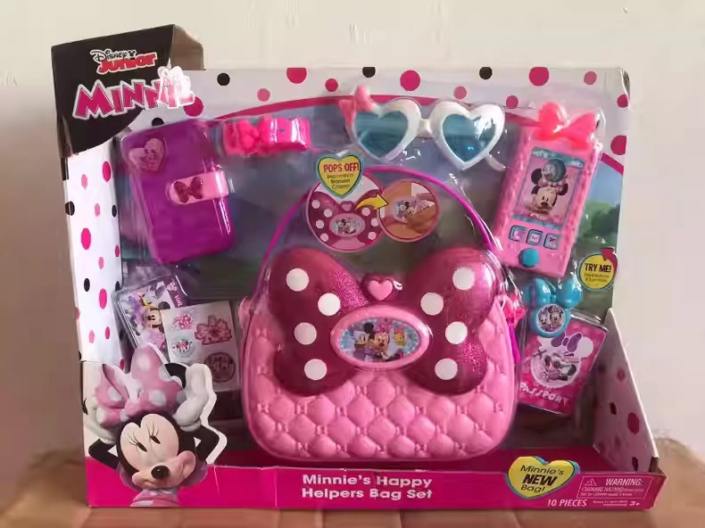 Disney Junior Minnie Mouse Bowfabulous Bag Set, Piece Pretend