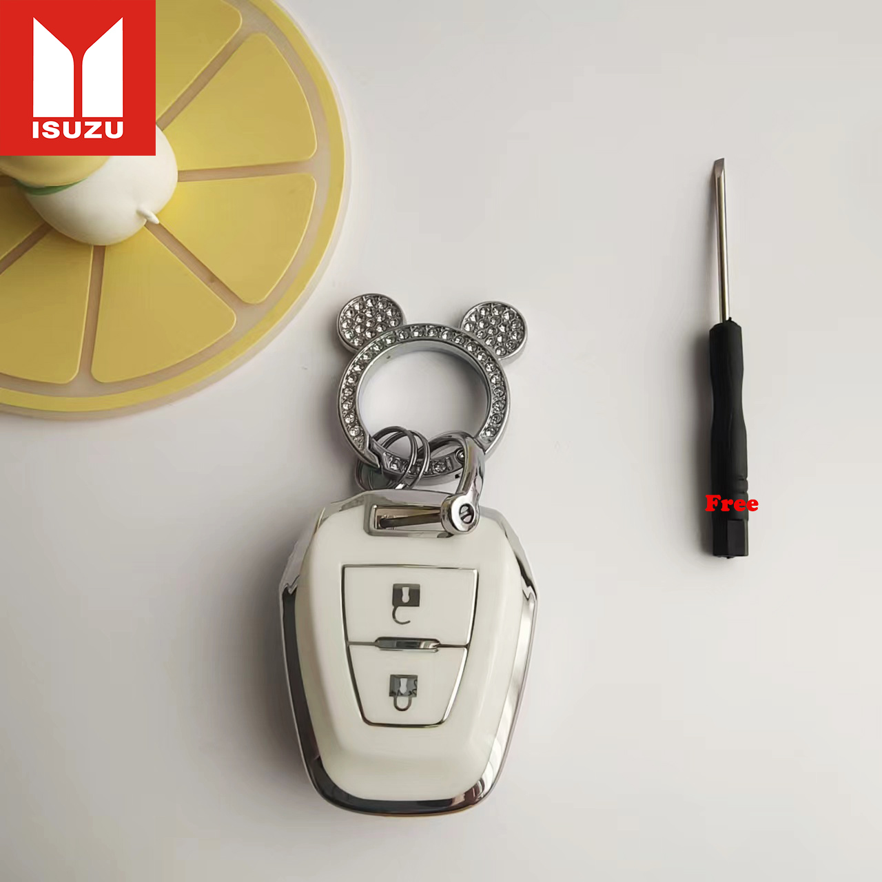 Isuzu 2012-2019 key cover Isuzu D-max mu-7 mu-x key case keychain ...