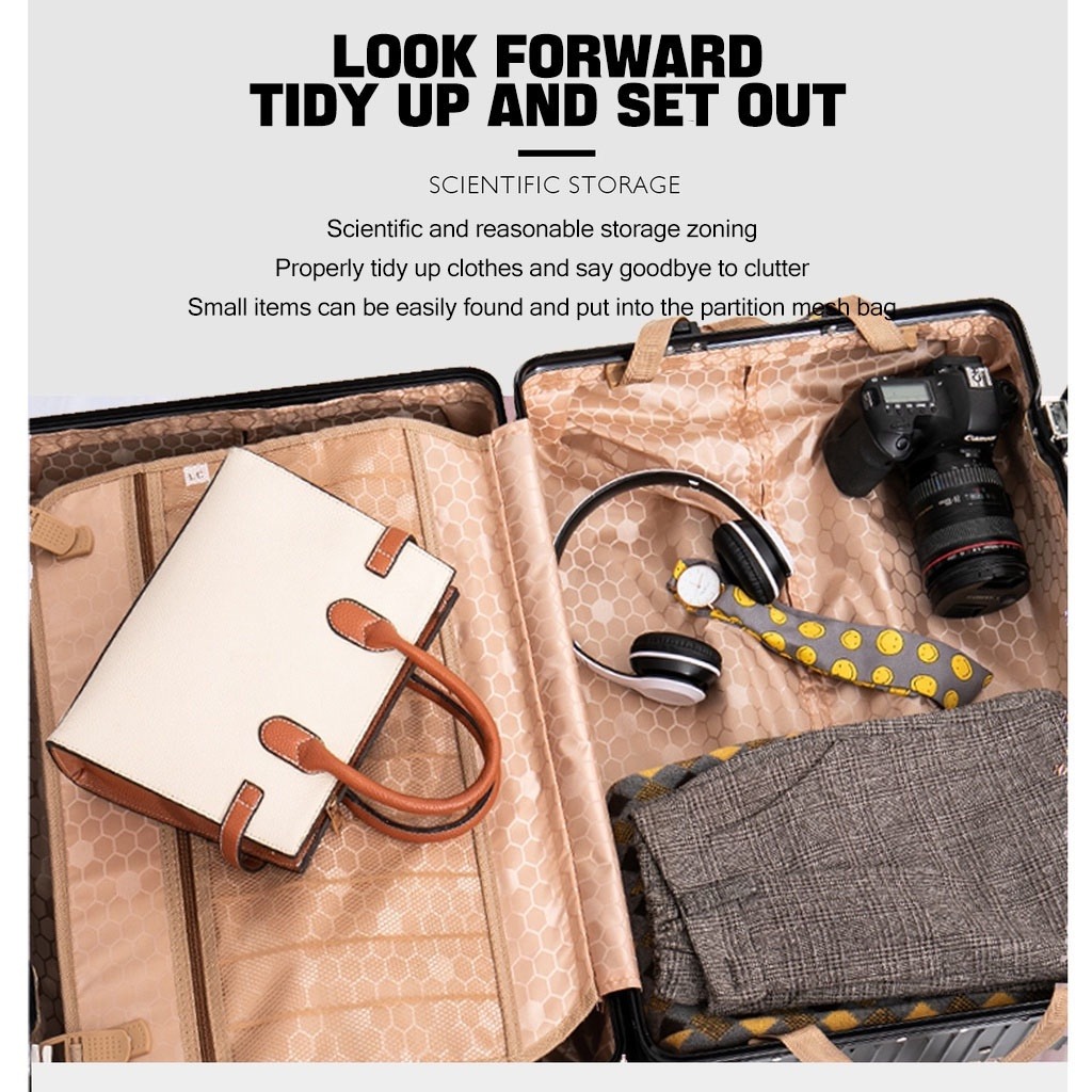 20/24/28 Inch Fashionable Luggage Suitcase Travel Bag Universal Wheel ...