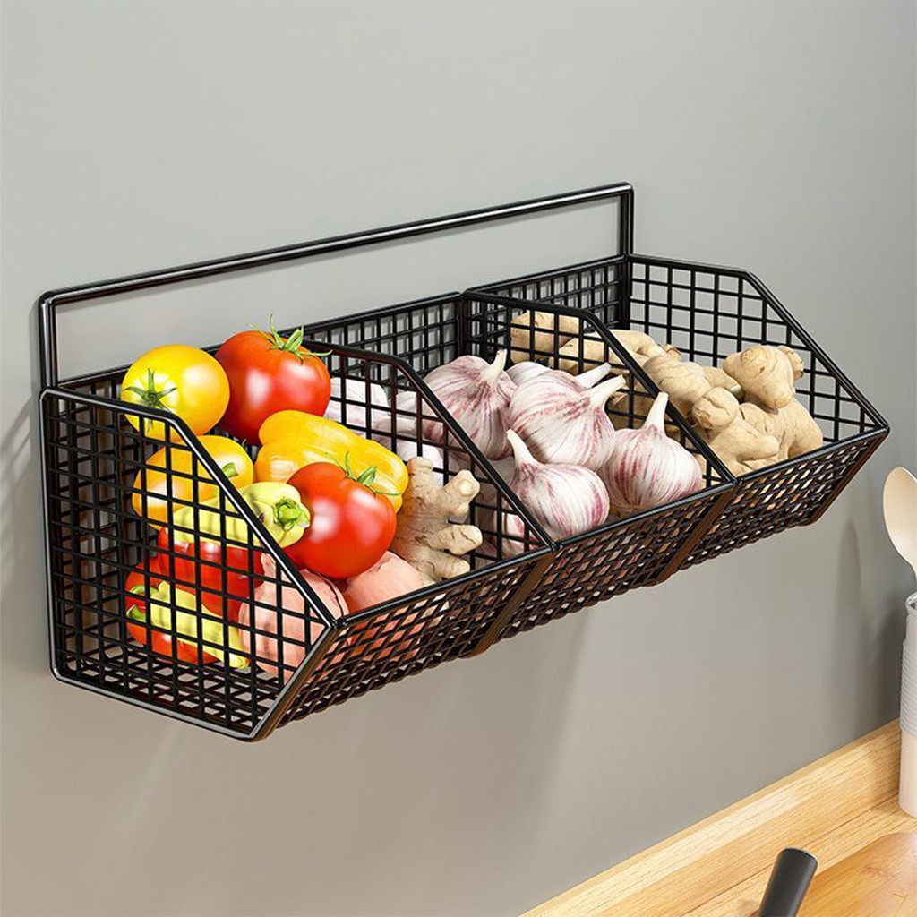Wall Mounted Kitchen Racks Spice Storage Holder Organizer Kitchen ...