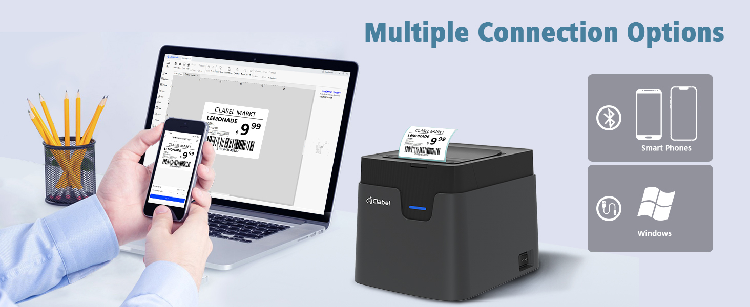 【HOT SALE】CLABEL 321D Bluetooth Thermal Printer for Barcode Labels ...