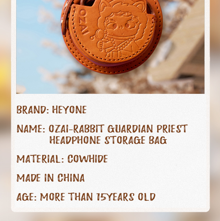Heyone OZAI-Rabbit guardian priest headphone storage bag | Shopee ...