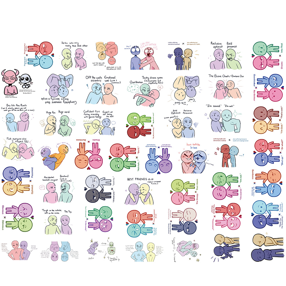 [Large Stickers]50pcs Cartoon Ship Dynamics Stickers Funny Contrary ...