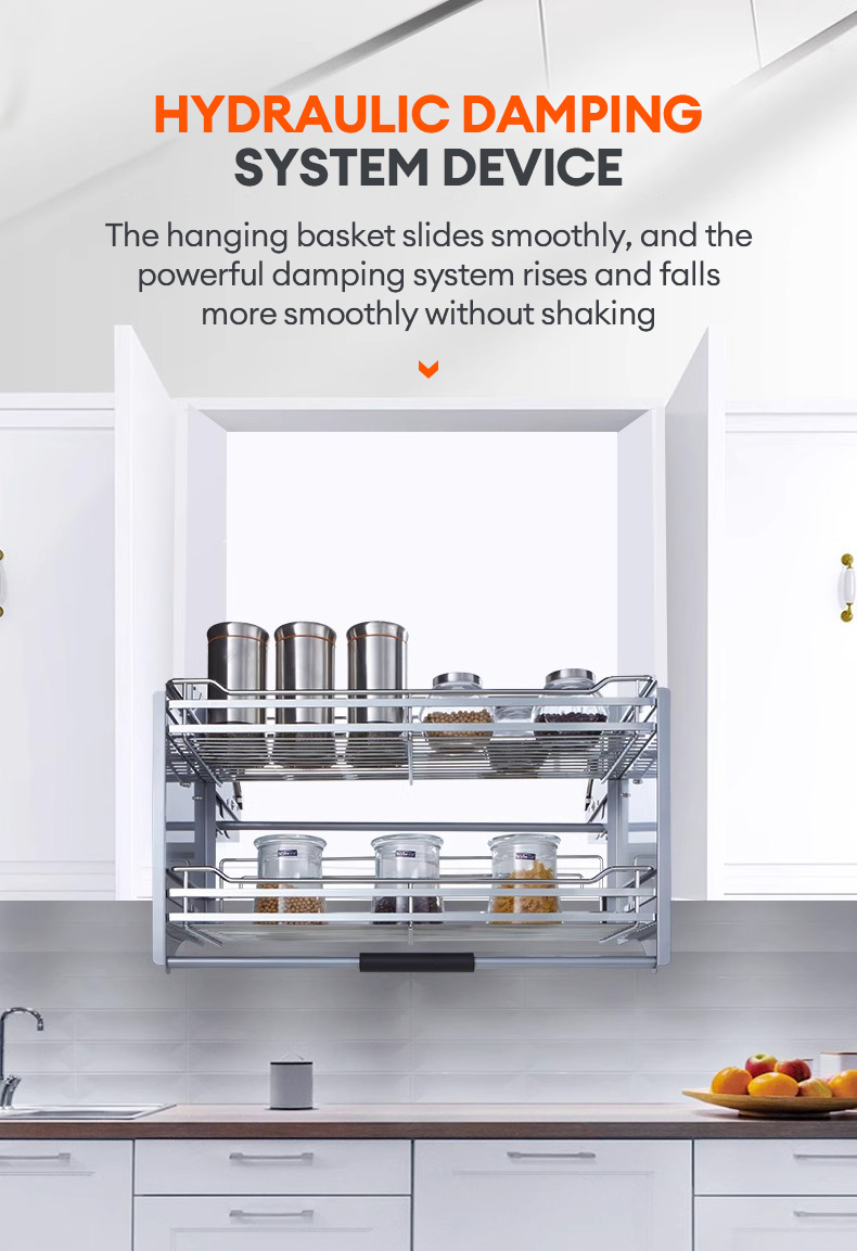 KEVE High Quality Pull Down Dish Rack Organizer Spice Rack Pull Down ...