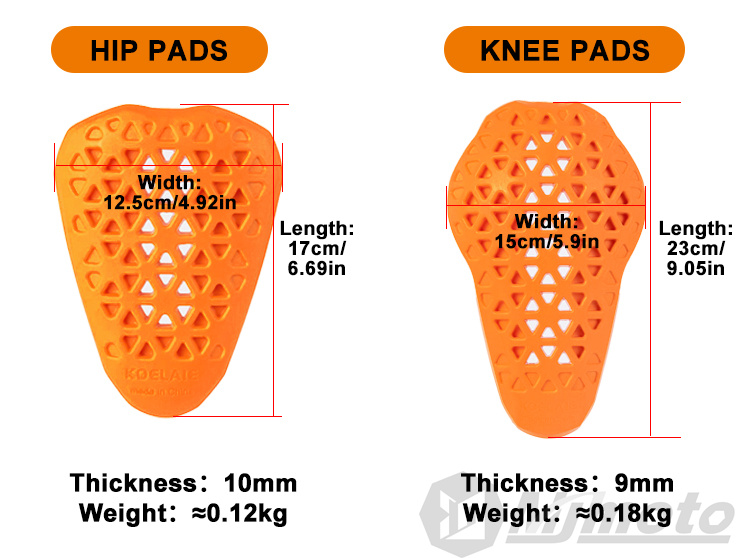 Motorcycle Clothing Insert Protectors CE Certification Level 1 ...