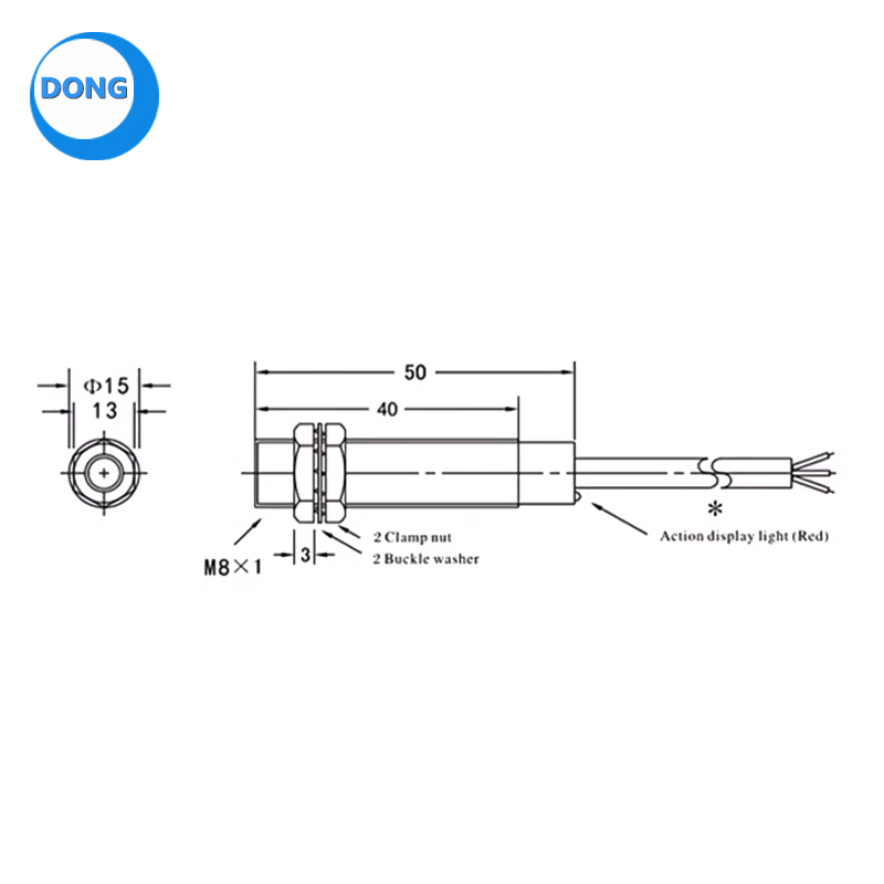 LJ8A3-1-Z/BX Inductive Proximity Switch sensor DC Three Wire NPN ...