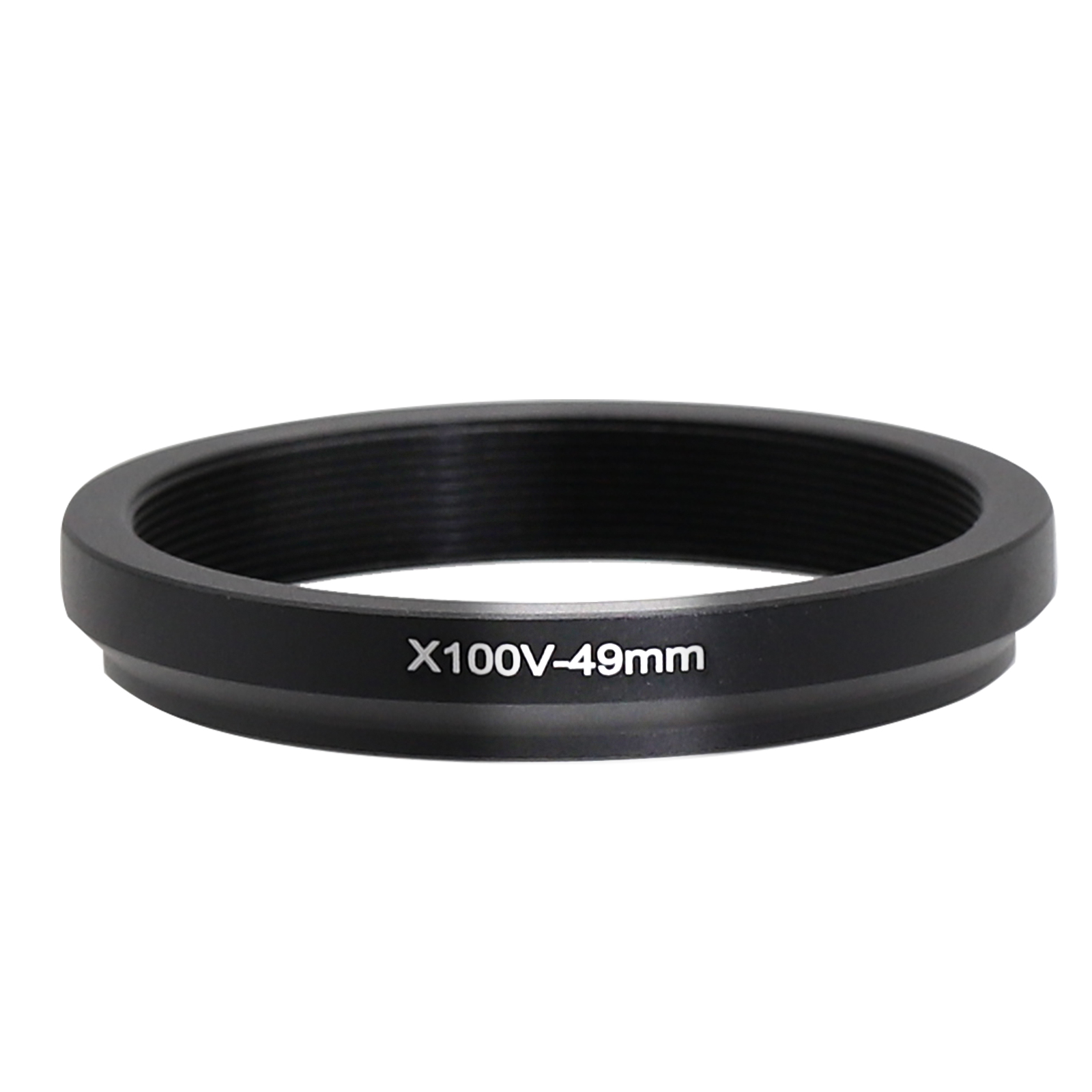 Black/Silver 49mm Metal Lens Filter Adapter Ring for Fuji X100V/X100VI ...