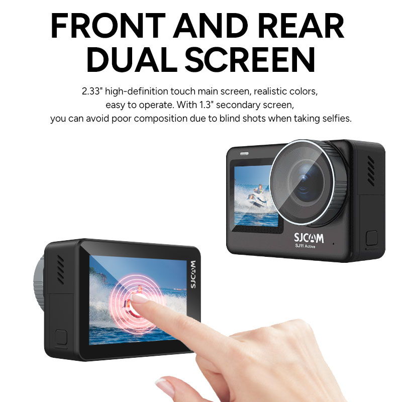 C300 Action Camea 4K Pocket Watepoof Dual Touch Sceen - SJCAM