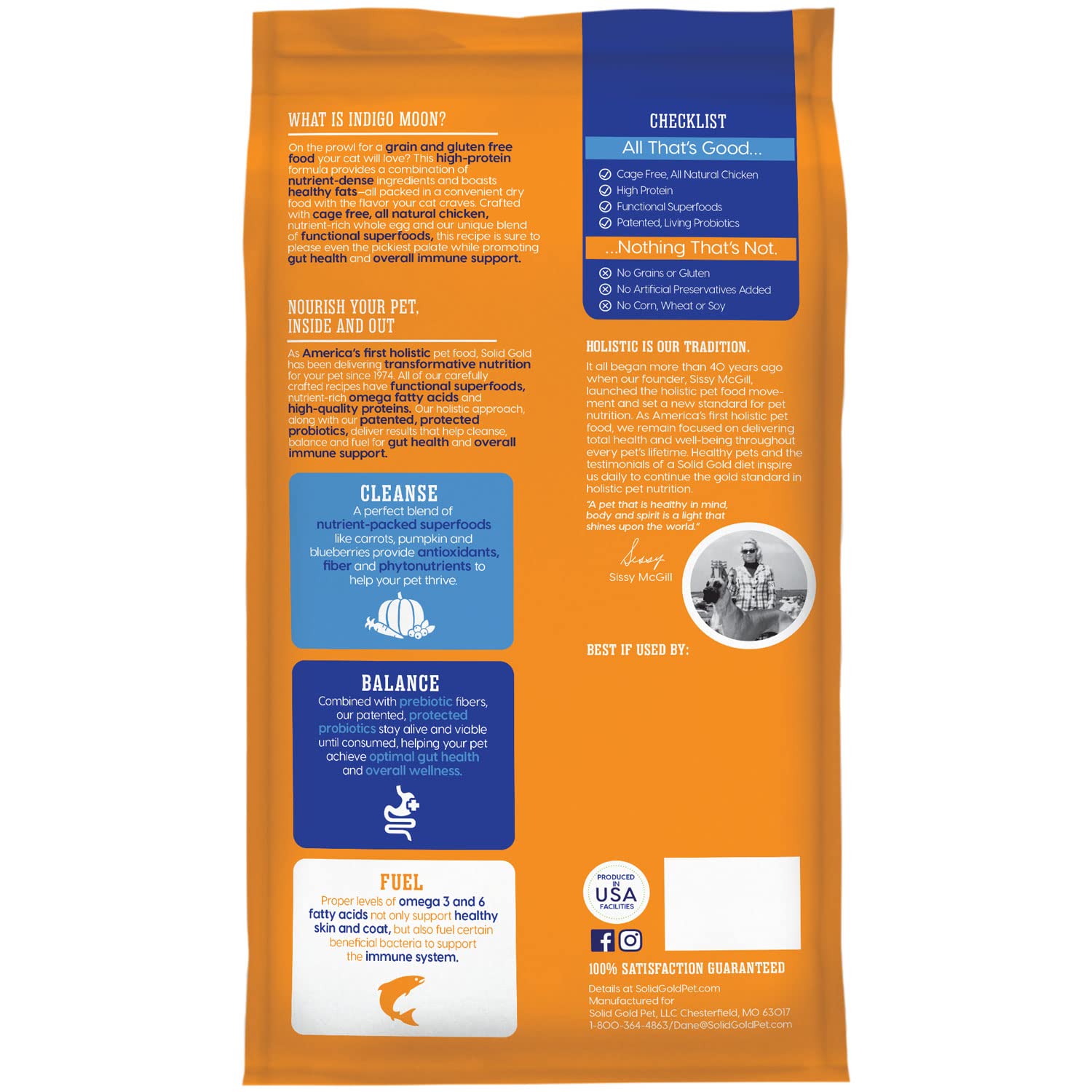 SolidGold High Protein Dry Cat Food with Digestive Probiotics Grain ...