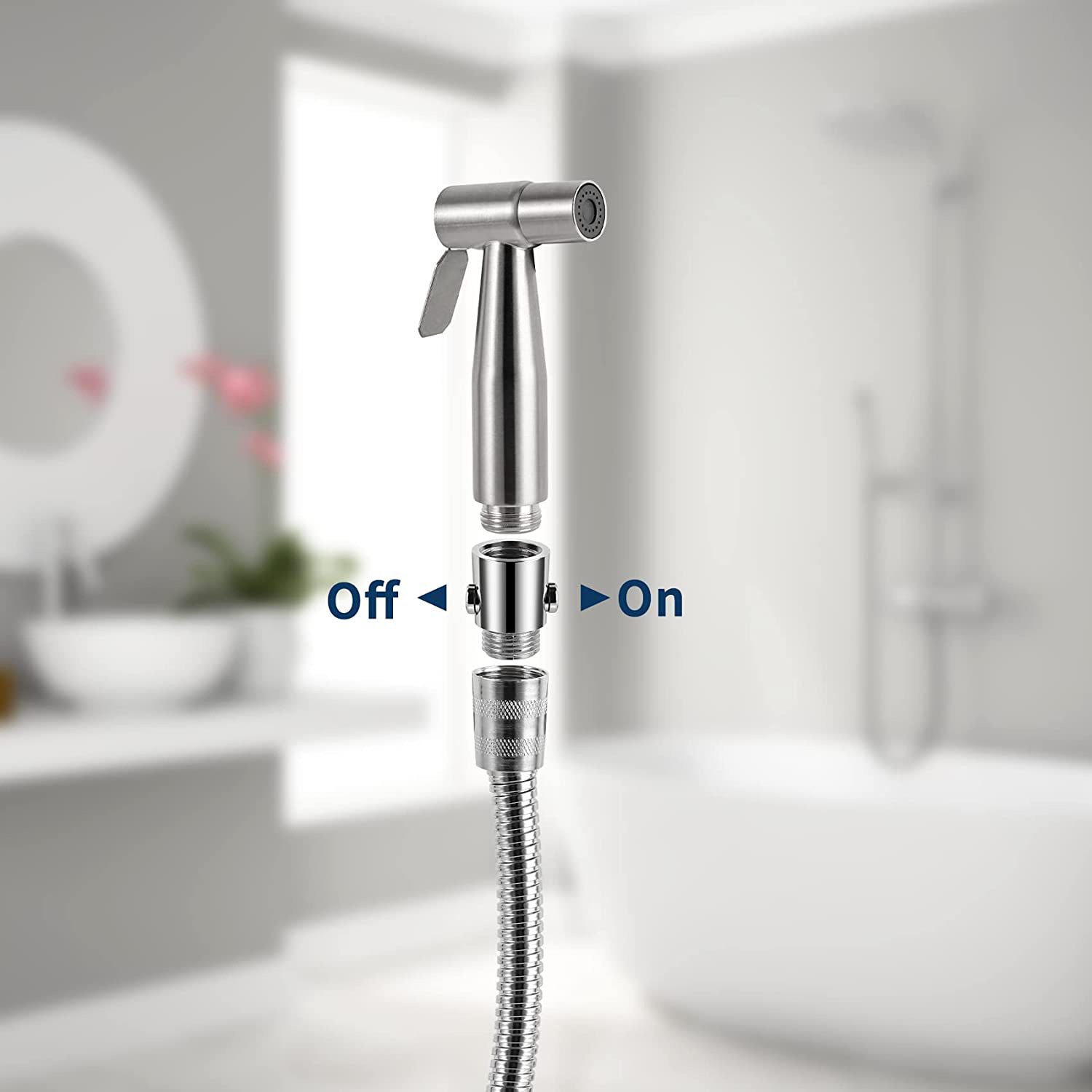 New Water Flow Control Valve - Angle Stop for Handheld Shower, Water ...