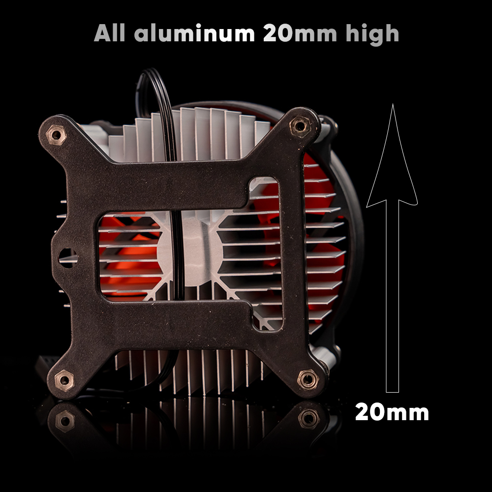 Ventilateur CPU JISHIYUFS Pour Intel LGA1150 LGA1151 LGA1155 LGA1156 - E97379-003 CNDP751K50 DTC-DAB16