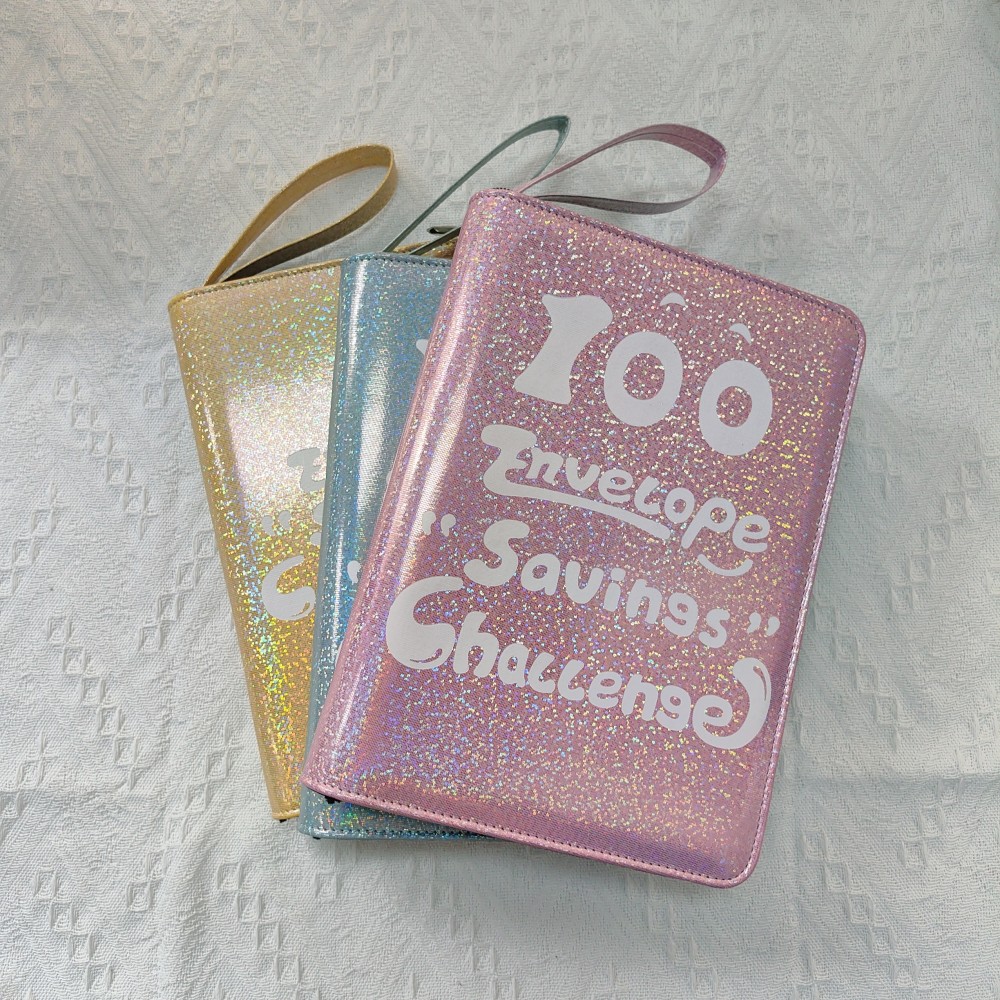 100 Envelope Challenge Savings Flipbook 100 Days Save Money Cash Budget ...
