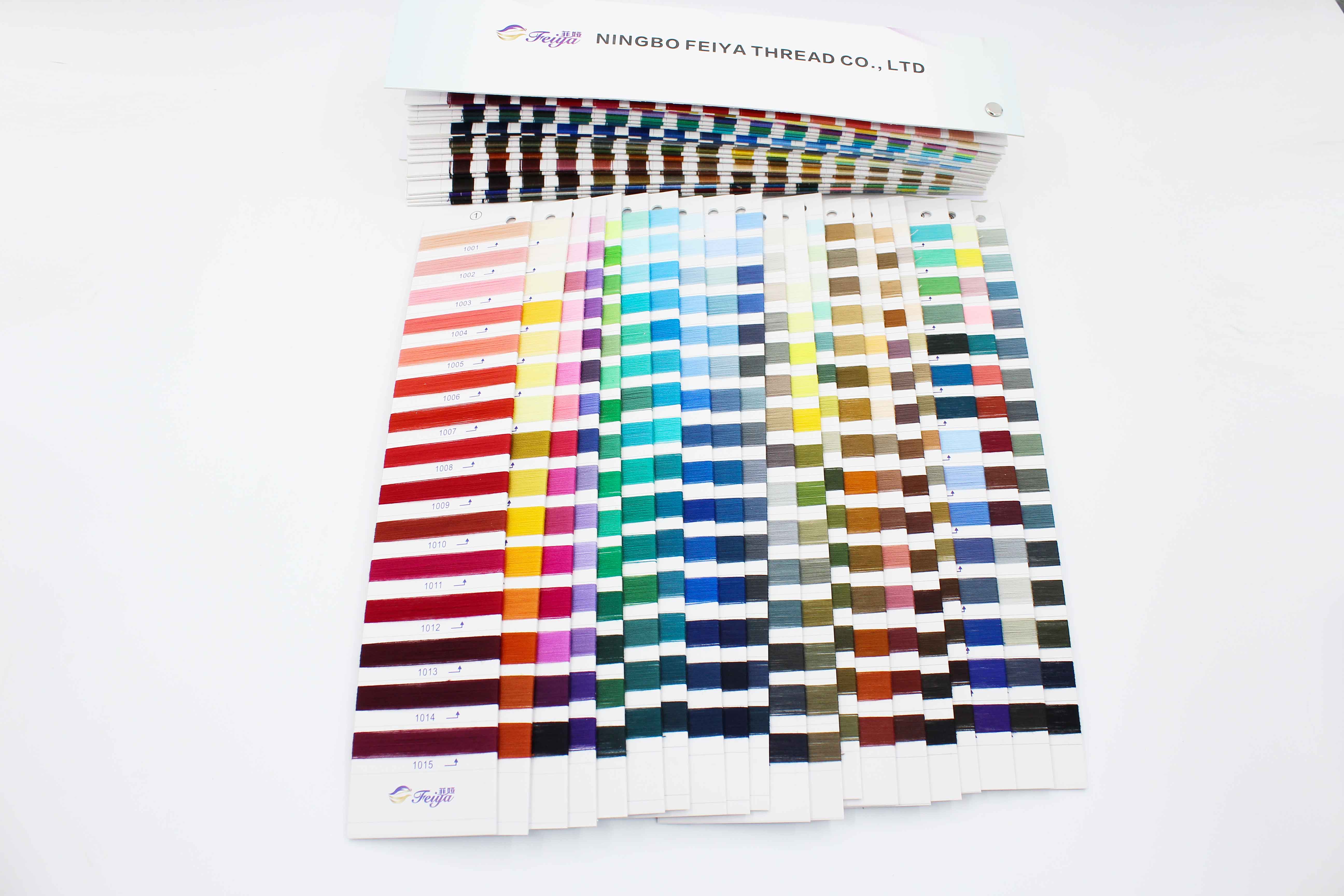 Polyester Thread Color Card 300 Colors High-Speed Sewing Thread Color ...
