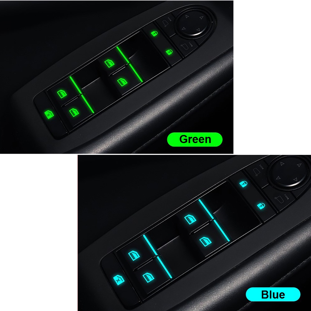 Fluorescent Stickers Car Window Push Button Mount For Toyota Camry ...