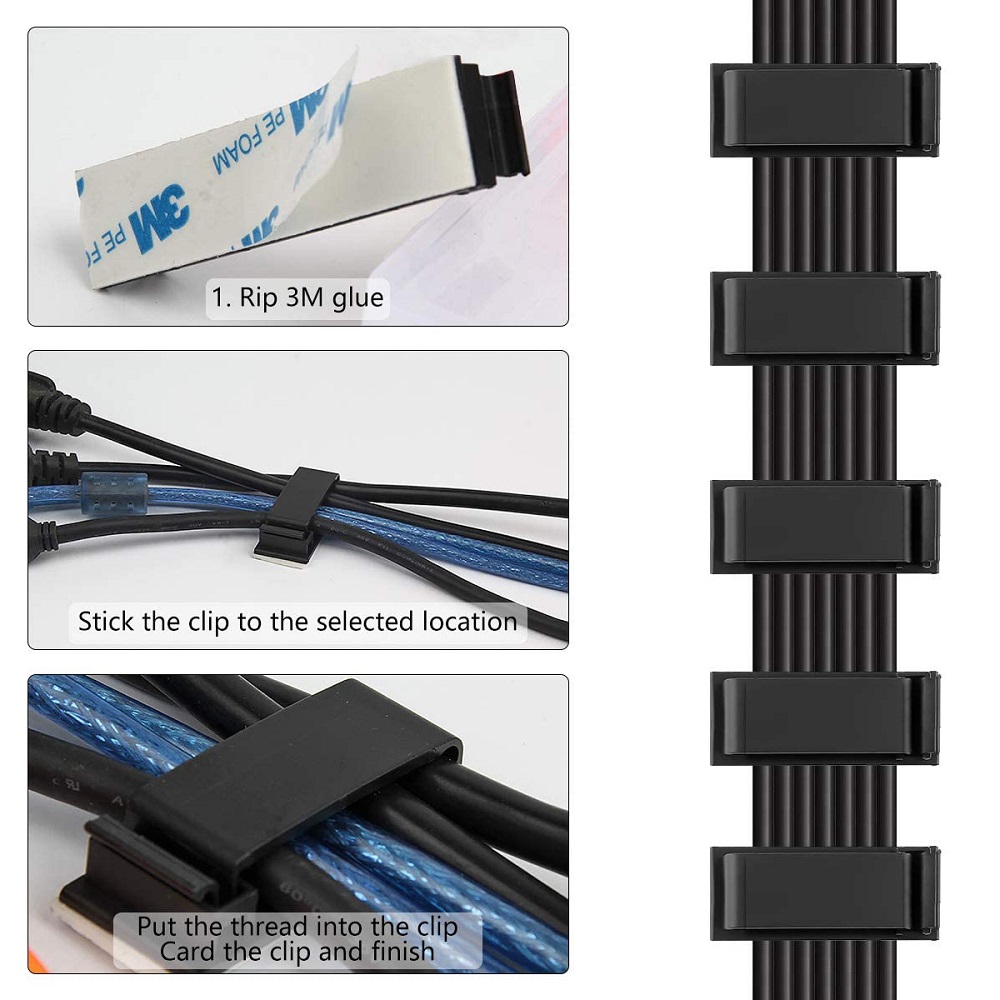 10pcs Cable Organizer USB Cable Winder Desktop Workstation Tidy ...