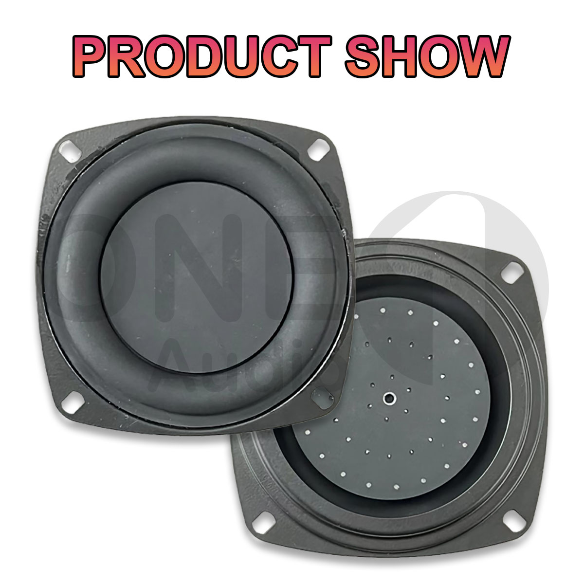 OneAudio 4-inch Speaker Passive Radiator 4-inch Tweeter 4-inch ...