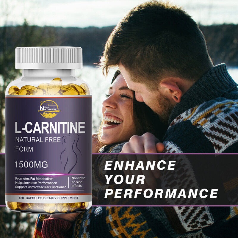 Acetyl LCarnitine Capsules Natural 1500mg High Potency Weight Loss Fat