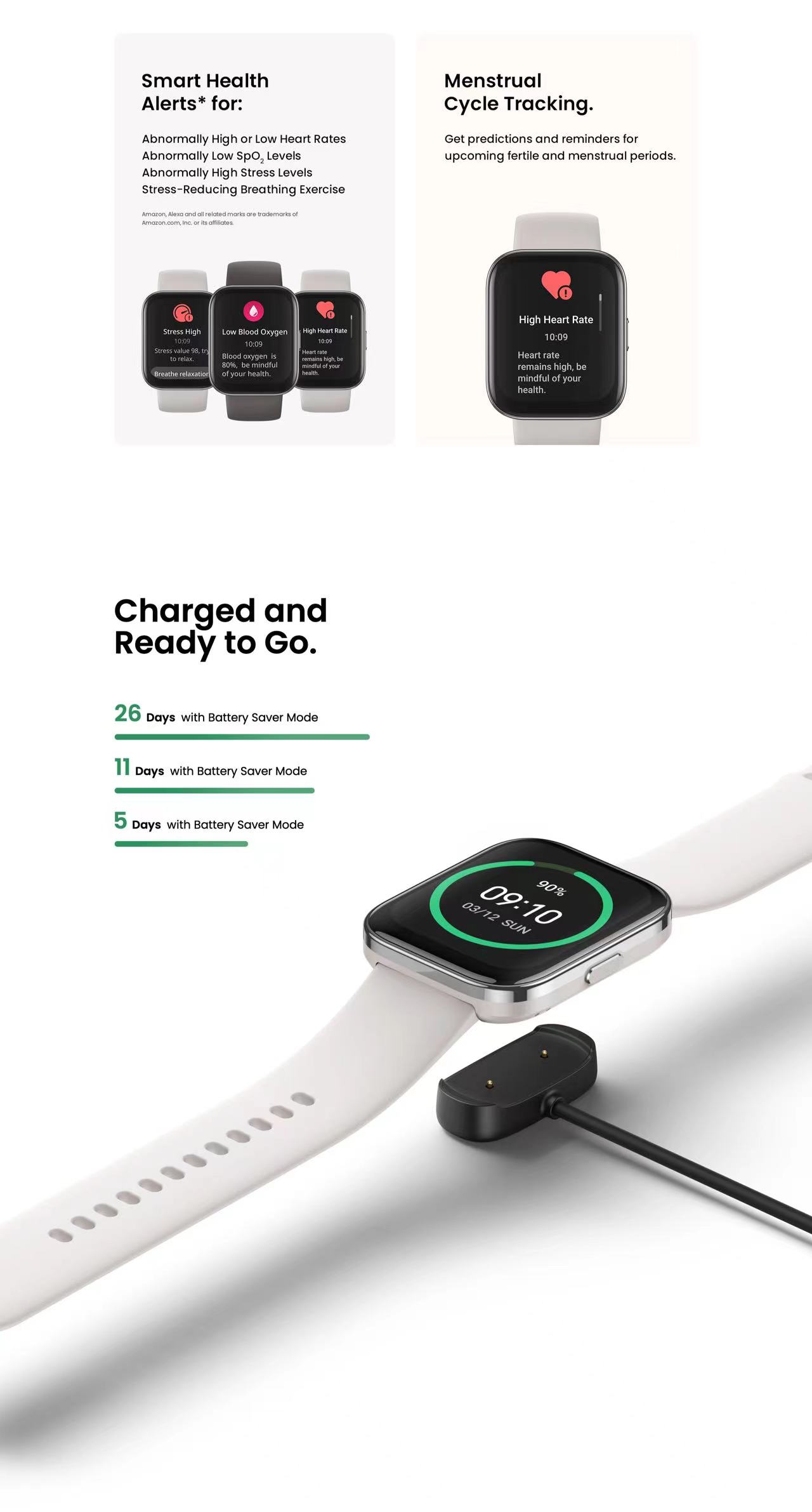 Amazfit Bip Unity Large Display Smartwatch Bluetooth Phone