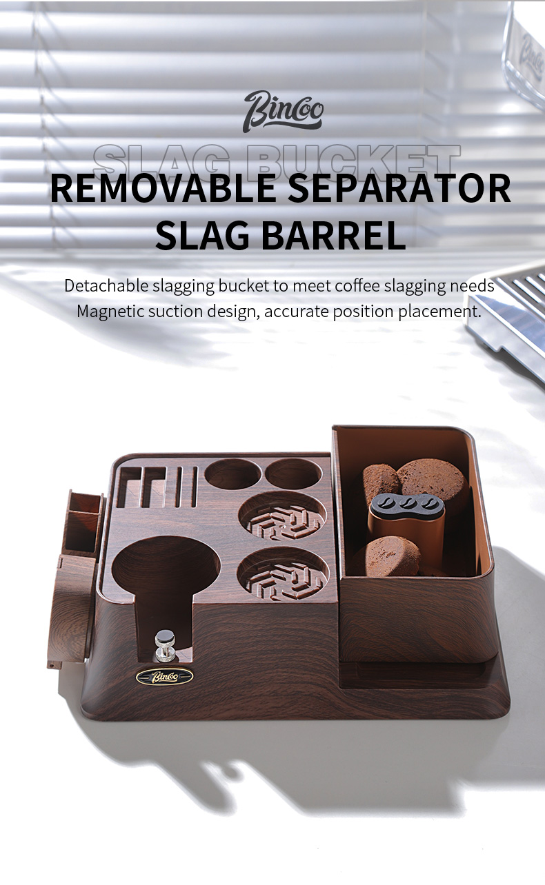 BINCOO Multi-functional Coffee Press Base Espresso Cloth Duster Storage ...