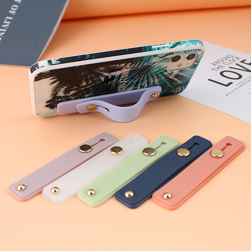 Universal Silicone Wristband Phone Holder Finger Ring Phone Hand Band ...