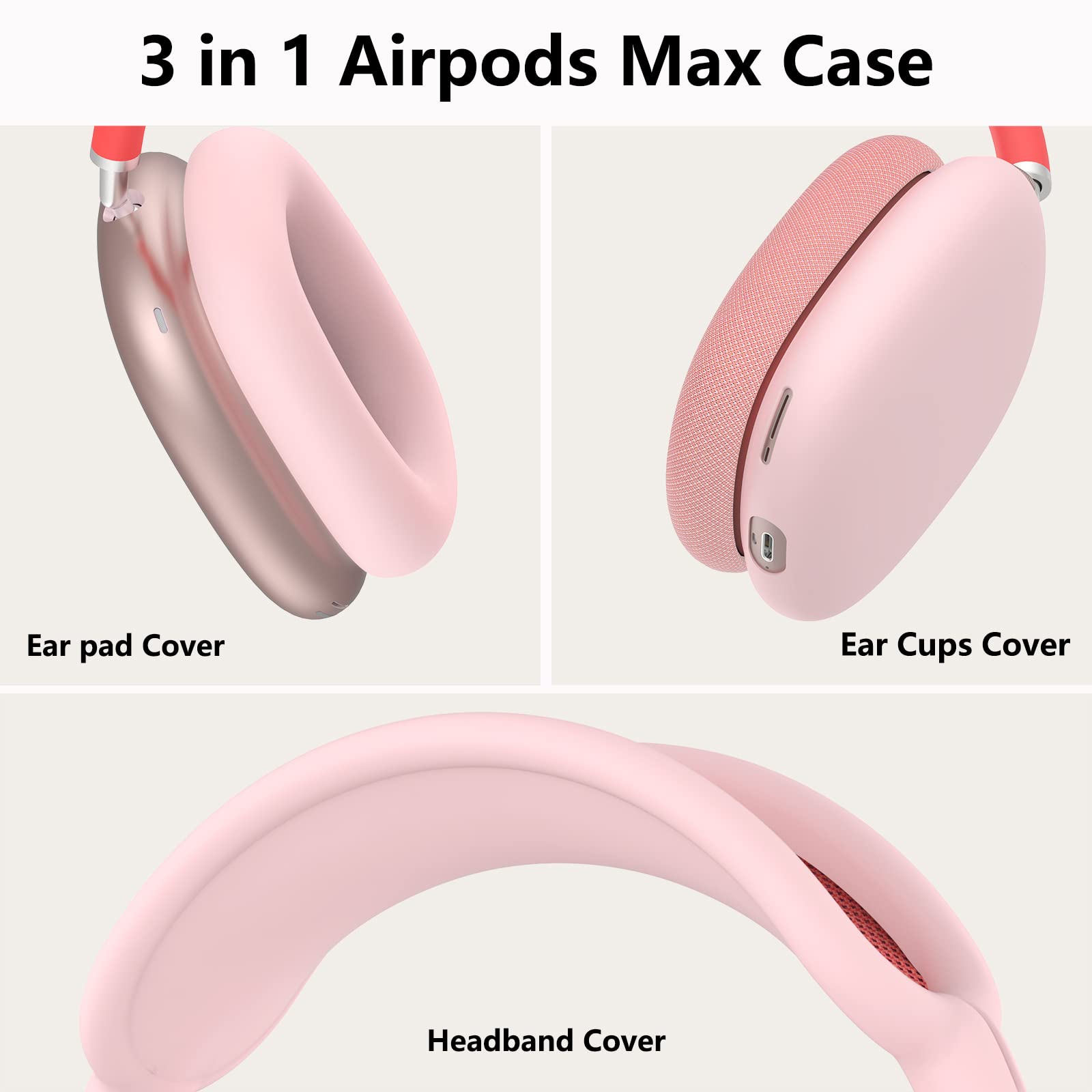 For AirPods Max Headphone Protective Cover Headbeam Crossbeam Case Ear ...