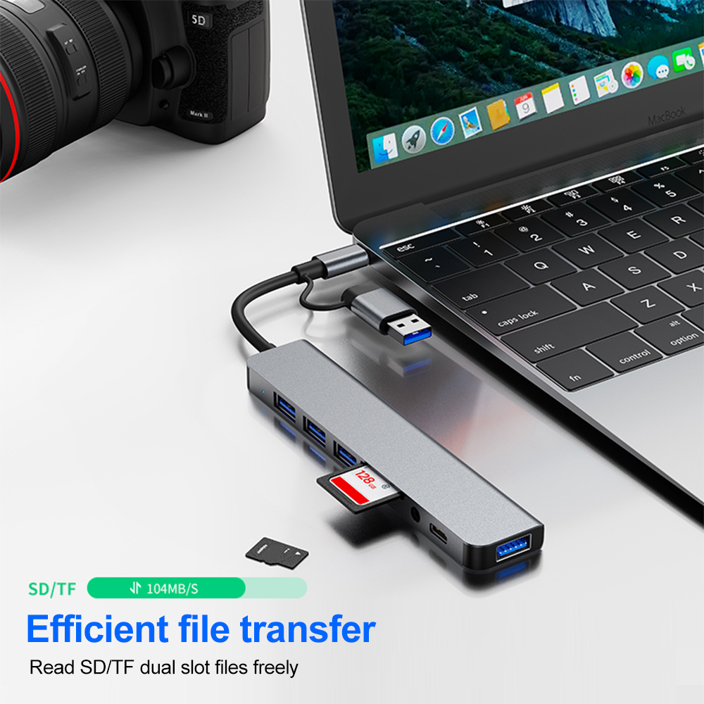 5Gbps USB 3.0 HUB USB C HUB USB C High Speed Transmission OTG Adapter