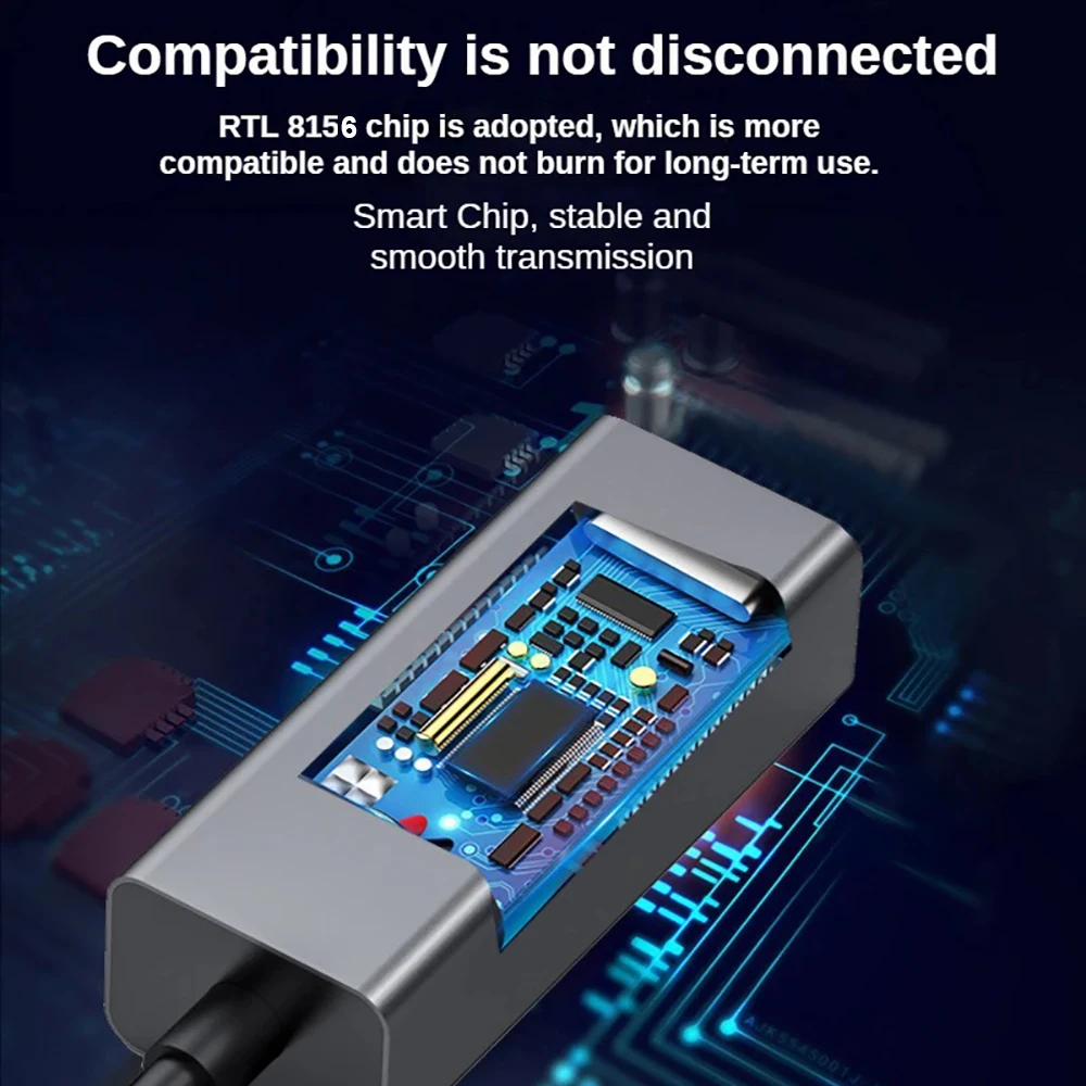 1000MbpsEthernet Adapter USB 3.0 Type C to RJ45 Network Card For ...