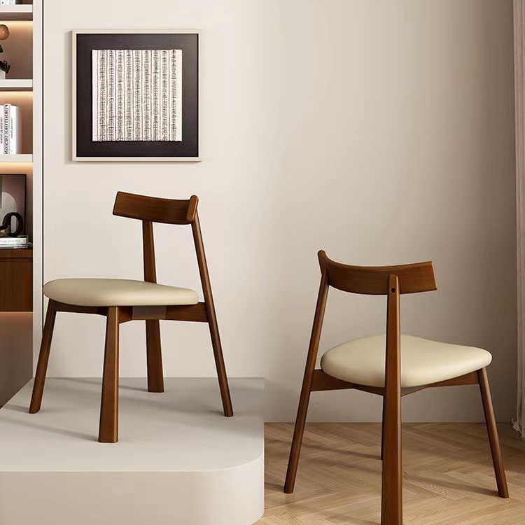 Modern Simple Solid Wood Dining Chair Household Nordic Italian Light ...