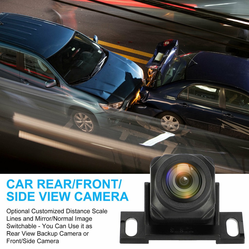 5minTECH Black 170° CMOS Car Rear View Camera - Waterproof IP68 Night Vision HD