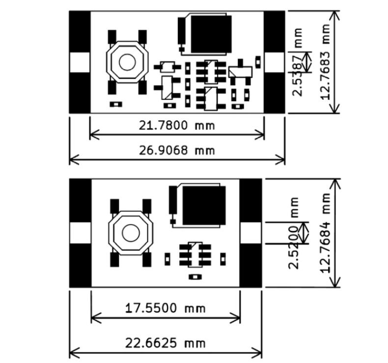 XL-10AL XL-10AH Single Bond Button Bistable Micro One Key Switch Module ...