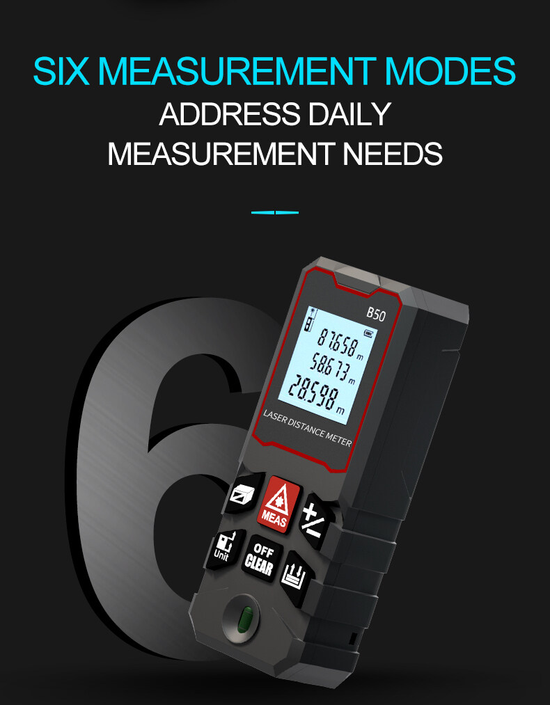 OULIXI Rechargeable Laser Distance Meter 100M 80M 50M 40M Laser ...