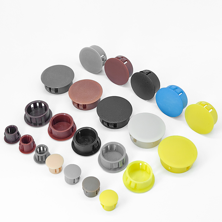 1PCS Black/White Nylon Round Snap-on Plug 5mm-60mm Plastic Hole Caps ...