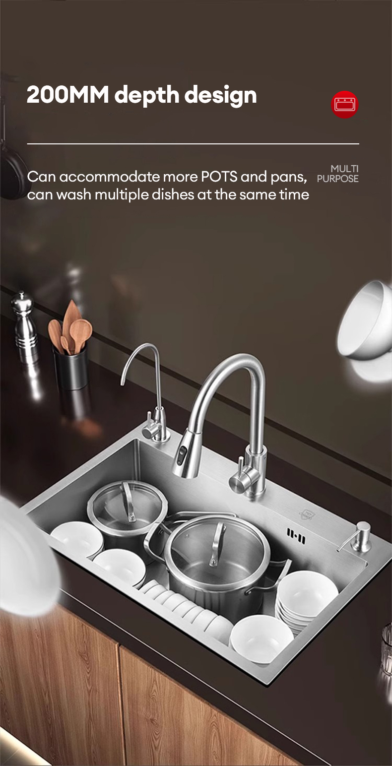 KEVE SUS 304 Sink Stainless for Kitchen Stainless Steel Thickness ...