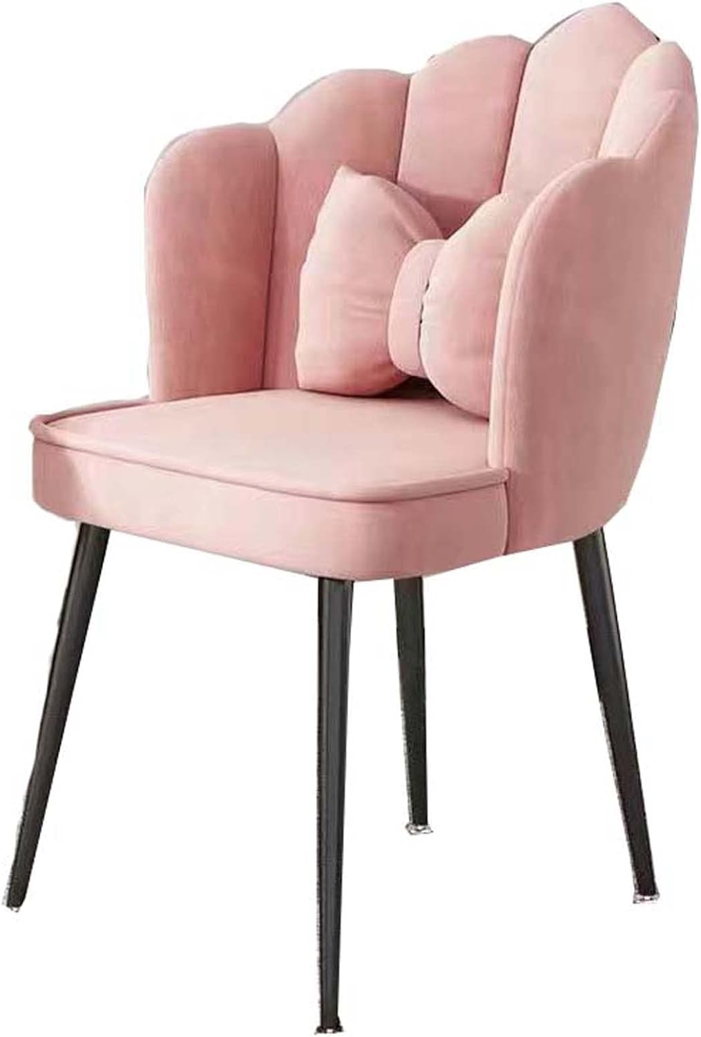Formwell Makeup Chair Velvet Accent Chair Shell Shape Vanity Chairs ...