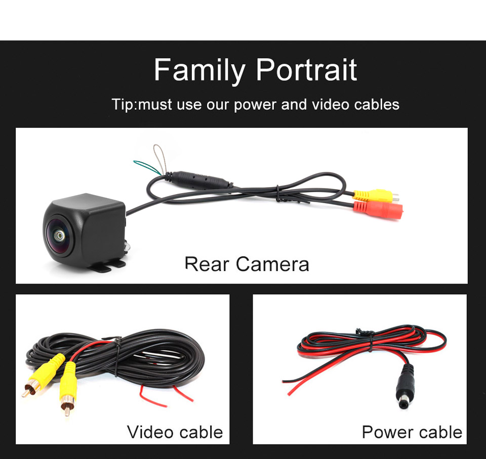 SMARTOUR 4K AHD 180 Degree Golden Fisheye Len 1080P Car Reverse Camera ...