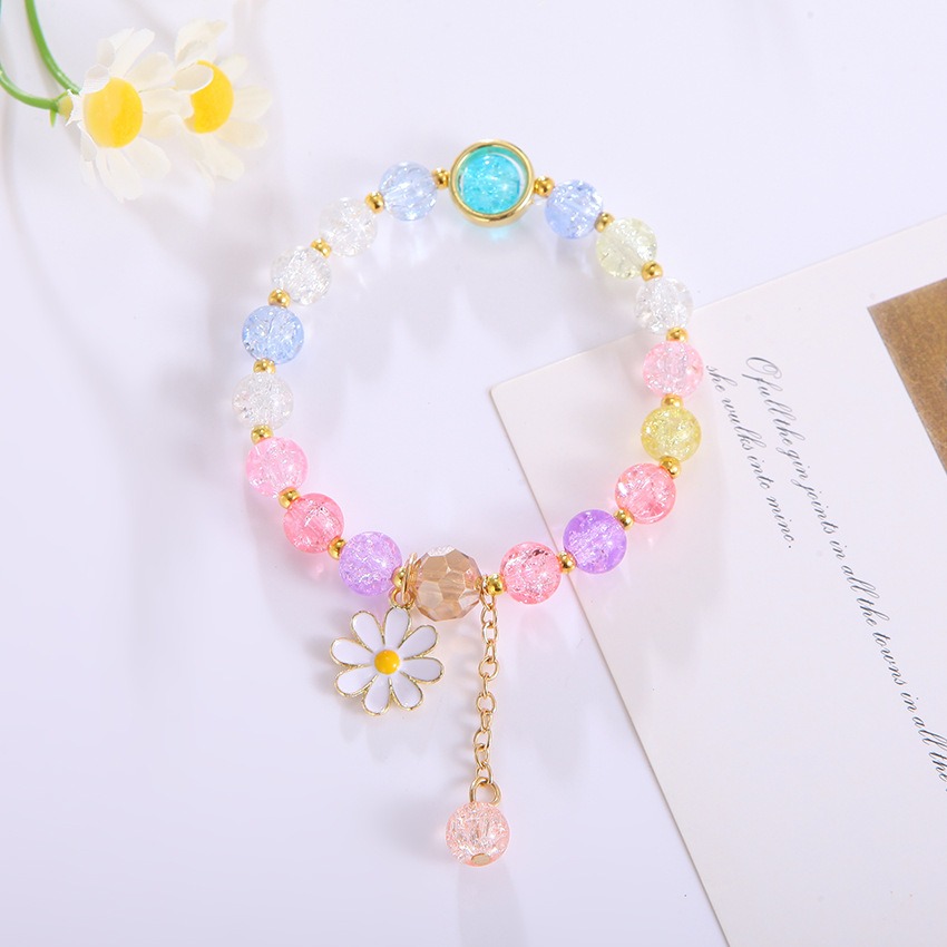 Flower Bracelet ins Handmade Design Popular Flower Crystal Bracelet