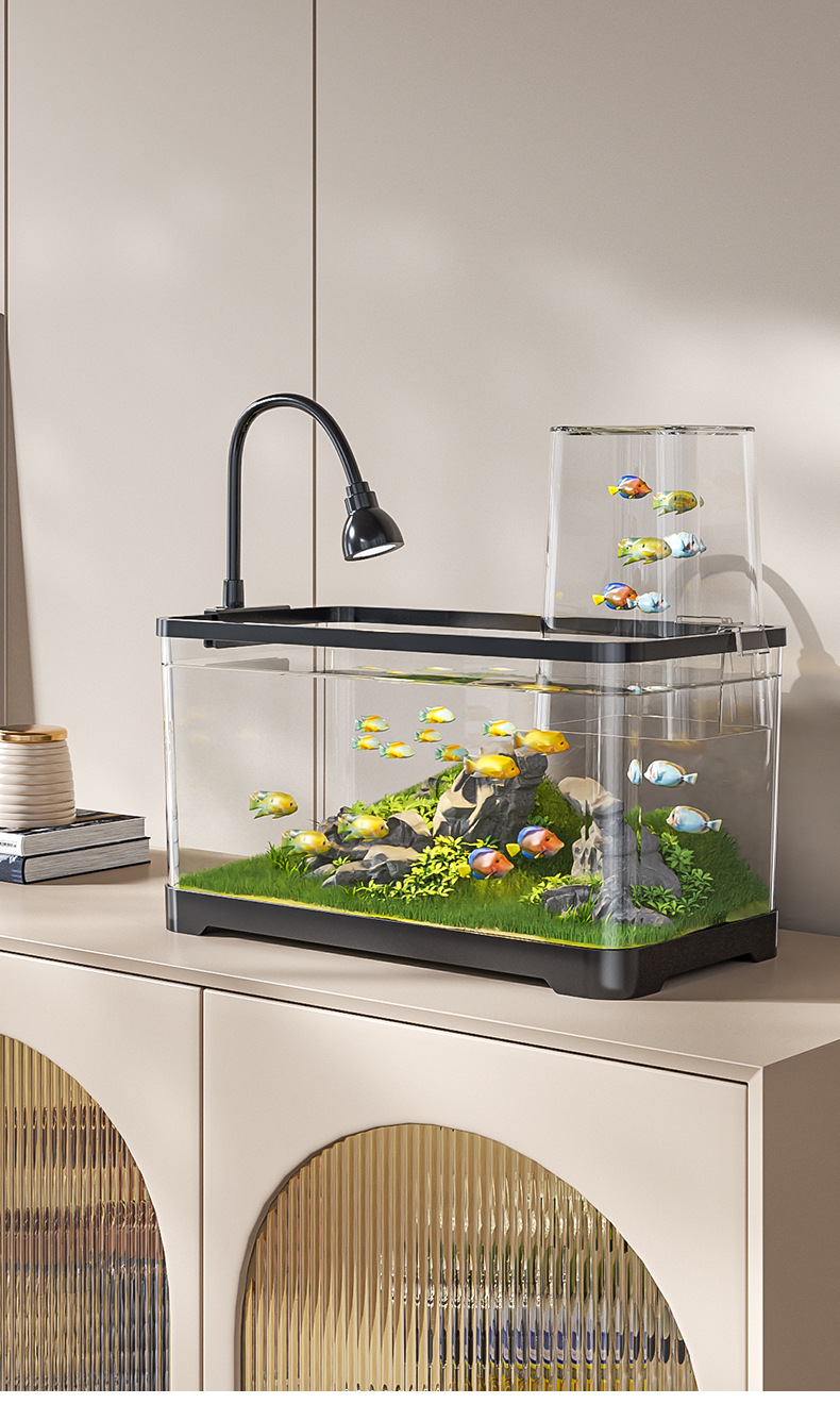 Large Negative Pressure Fish Tank Vacuum Suspension Small Creative Fish