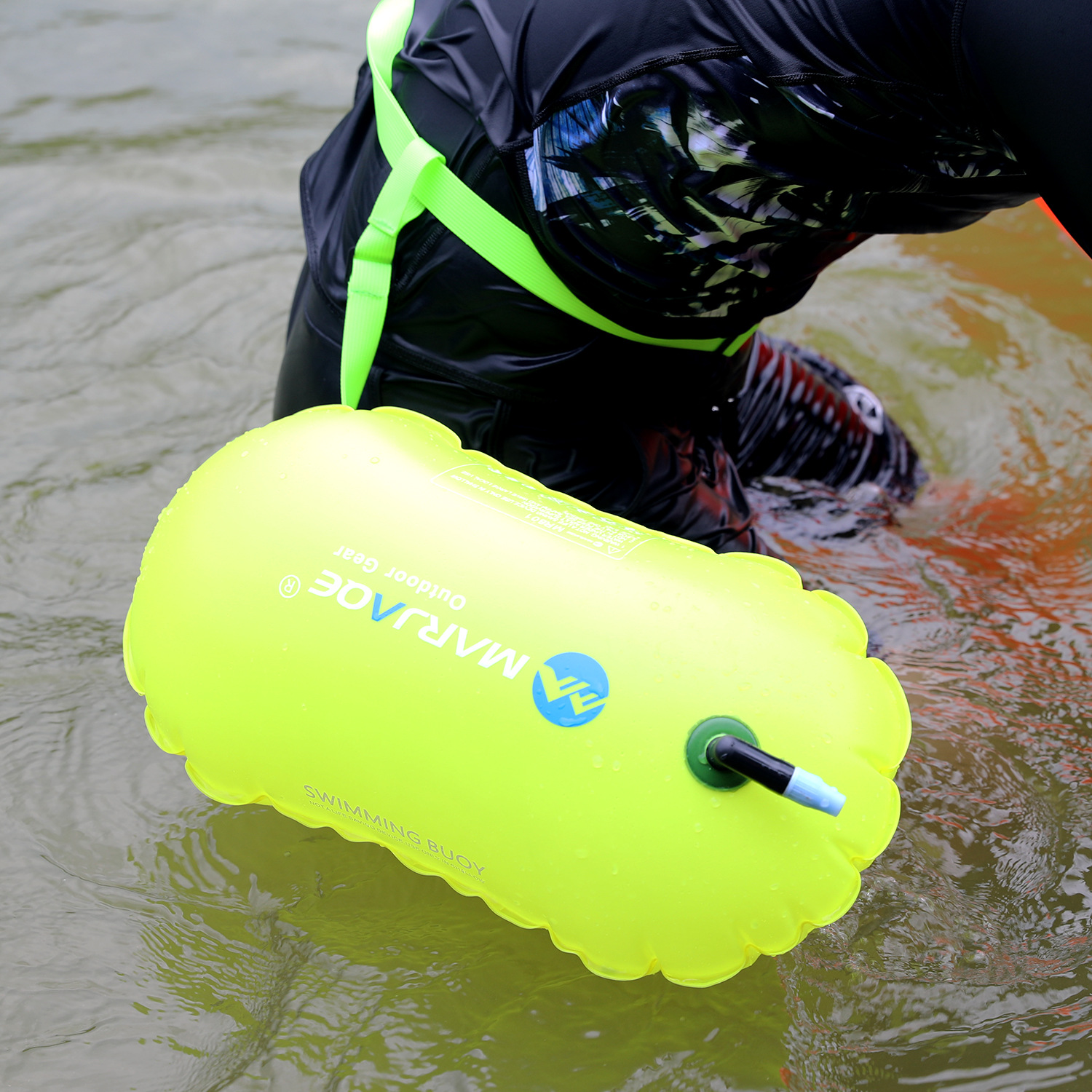 Single Airbag Safety Swimming Float Easy Inflatable Follower Float ...