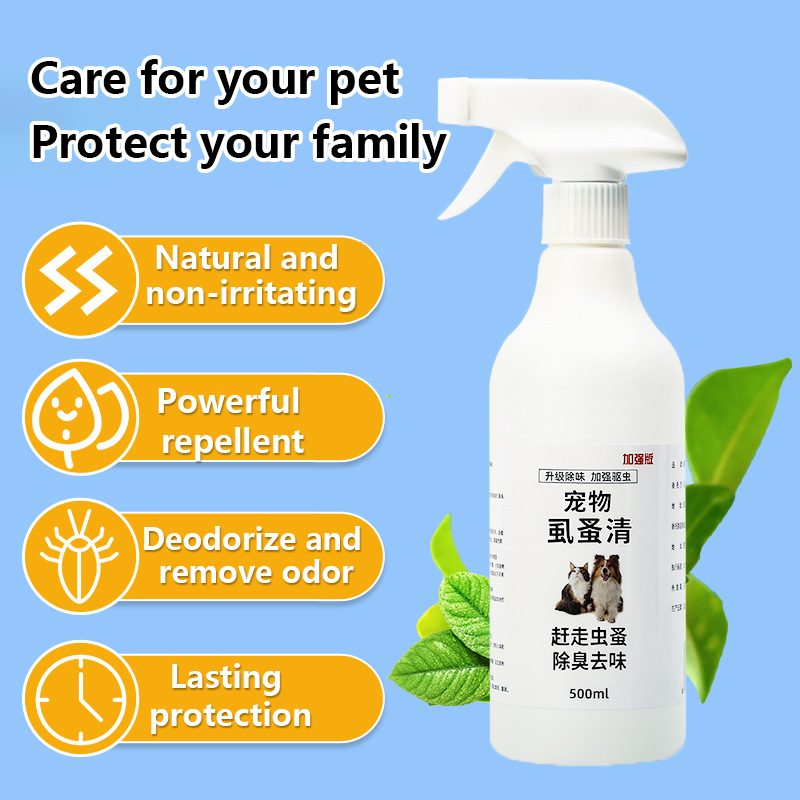 Picture of 500ml Tick and flea spray Pet flea and tick spray Pet insecticide spray ...
