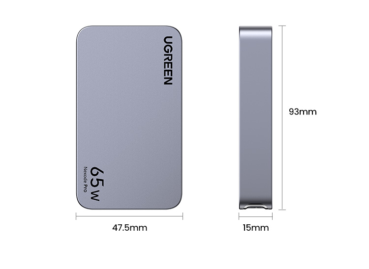 UGREEN GaN 65W Ultra-thin Fast Charger Adapter 3-Port GaN Compact Fast ...