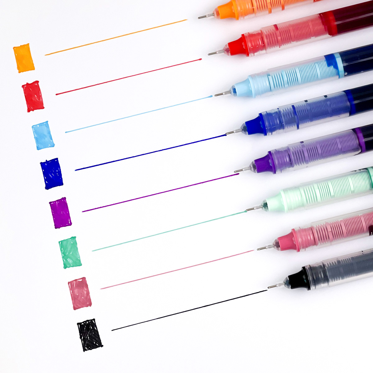 50PCS Quick-Drying Gel Pen 0.5mm liquid ball pen Dry Ink pen School ...