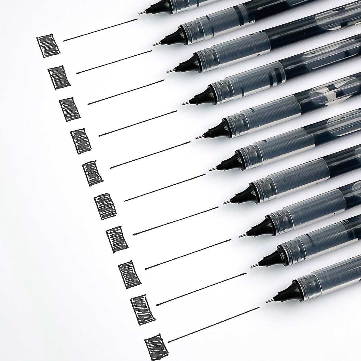 50PCS Quick-Drying Gel Pen 0.5mm liquid ball pen Dry Ink pen School ...